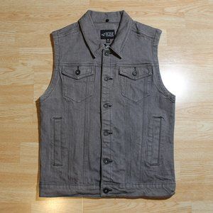 RUDE Denim Vest (Advanced Stretch) - Grey Wash - M